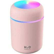 Zxpasra - Humidifier, Mini Ultrasonic Humidifier with 2 Adjustable Mist Modes, Portable usb Humidifier for Car, Home, Office, Bedroom, Pink