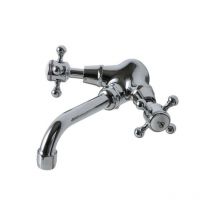 Bleu Provence - Rubinetto cromato True Colors monoforo con maniglia a croce - Stile classico e raffinato