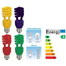 Trade Shop - Lampadina Colorata 13w Blu Rossa Gialla Verde Antizanzare -