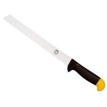 Coltello da pane seghettato 24 cm in acciaio inox con manico in plastica – DUEBUOI