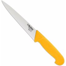 Coltello Per Scannare Lama 14 Cm Bufalo Scanno Costa Tonda S96/14 Manico Giallo