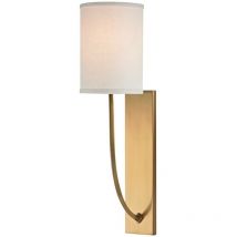27-hudson Valley - Lamp with lampshade Colton Steel Brass 1 bulb 43.2cm