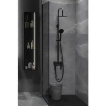 AQG - Columna de Baño y Ducha Nite con monomando, Rociador acero inoxidable AISI304 de Ø25 cm.