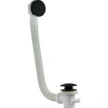 Vicario - Columna de desagüe universal para bañeras en color negro mate 1011/120.55 Negro mate