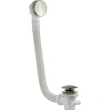 Columna de desagüe universal para bañeras en níquel cepillado Vicario 1011/120.07 Níquel satinado