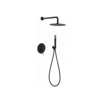 Imex - Ensemble de douche encastré Line noir mat