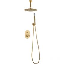 Imex - Ensemble de Douche Encastrée avec Mitigeur Modèle vesubio Couleur Or Finition en Or brossé [ ]