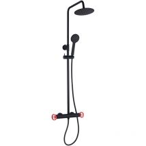Colonna Doccia K2O Chillout Delta 83-119 cm con Rubinetto, Altezza Regolabile, Doccetta a Mano e Beccucci Anticalcare
