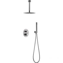 Imex - Colonne de Douche Encastrée avec Thermostat Modèle top Pommeau de douche de taille Standard Couleur Argent Finition Nickel [ ]