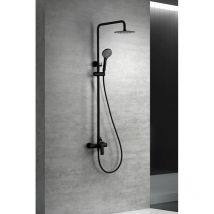 Imex - Colonne de douche avec mitigeur Modèle ural Pomme de douche de taille standard Couleur noir avec finition mate [ ]