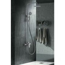 Imex - Colonne de Douche avec Mitigeur Modèle ural Pommeau de douche de taille Standard Couleur Argent Finition Nickel [ ]