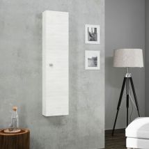 Columna Mural 31 Cm Roble Blanco Con Una Puerta Facile