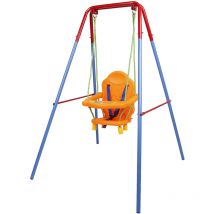 Wyctin - Columpio para bebé columpio para bebé con asiento 3 en 1 - con respaldo apoyabrazos y cinturón de seguridad - (1-3 años)