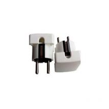 Coma - 1400-B fiche mâle blanche avec prise latérale 1400-B prise latérale