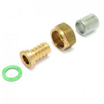 P7359G – 2er-Beutel – gerade crimpverbindung, kostenlose mutter pro 20X1,9-1/2 pexpress-reihe - gelb - Comap