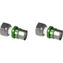 Comap - Raccord à écrou tournant synthétique à sertir pour tubes multicouche - 16x2 - 1/2' - Raccords MultiSkin - Vendus par 2 - 9359GW1612