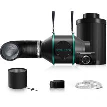 Mars Hydro - Combinación de ventilador de conducto en línea y filtro de carbón de 4 pulgadas con controlador de velocidad