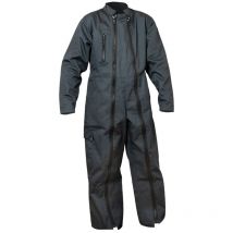 LMA Kinder-Overall – einfarbig – 65 % Polyester, 35 % Baumwolle – Doppel-Reißverschluss – 1 Brusttasche – 2 Handtaschen – 1 Oberschenkeltasche