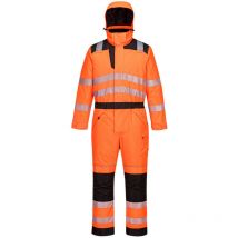 Combinaison d'hiver PW3 haute visibilité couleur : Orange/Noir taille XXXL - PORTWEST