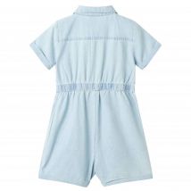 Combinaison enfants avec manches courtes bleu doux 128