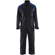 Combinaison industrie polyester/coton Blaklader 6054 - Noir / Bleu clair - 56 - Jambes standards - Noir / Bleu clair