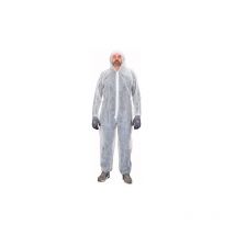 Combinaison jetable en polypropylène blanche avec zip et cagoule - taille xxl - Maxiburo