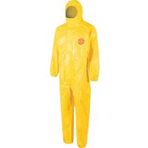 Tyche 2000C CHA5 Hooded Yellow Coverall - Size xl - Dupont