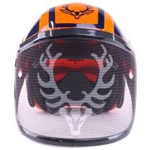Combiné casque Protos Integral Forest KOX Edition orange/bleu