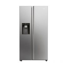Haier - Réfrigérateur américain 90.5cm 601l ventilé platinium HSW79F18CIMM