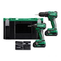 Hikoki - Combopack 2 Werkzeuge 18V (DV18DD + WH18DD) (2x2,0 Ah) KC18DDWGZ