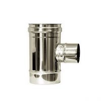 Cheminee Raccord t 90 reduit dn 80 conduit de cheminee dn 120 tuyau en acier inoxydable 316