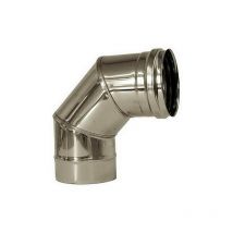 Cheminee courbe 90 conduit de cheminee dn 160 tuyau acier inoxydable 316