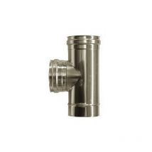 Cheminee Raccord t 90 femelle conduit d'evacuation dn 200 tuyau en acier inoxydable 316