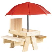 HI - Comedero para ardillas con sombrilla beige