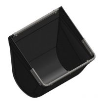 Comedero Paridera para Cerdas con Refuerzo de Acero Inox Antimordedura, 32 cm x 30 cm x 26 cm h