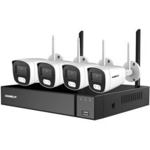 Wlan nvr Videoüberwachungskit 8 Kanäle und 4 Bullet Kameras WIKIT004S05NA - Comelit