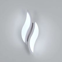 Comely - Aplique led acrílico blanco moderno 12W (Luz blanca)
