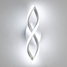 Applique Murale Intérieur, Lampe Murale led Moderne 14W 1800LM, Blanc Froid 6500K, Design Incurvé pour Chambre, Escalier, Salon - Comely