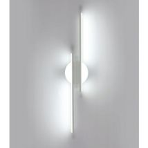COMELY LED Indoor Wall Light, 24W White Wall Lamp 6500K Cool White Light, Long Parallel Wall Sconce for Living Room, Hallway, Bedroom, Hotel, Cafe