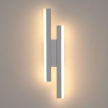 Wandlampe led Innenbereich, 16W 1800LM Moderne Wandlampe, Acryl Wandleuchte für Schlafzimmer, Wohnzimmer, Flur, Treppe - Weiß - Warmweißes Licht