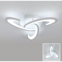 Comely - Plafón 30W Blanco Moderno Acrílico Luz de Techo con 3 Cool White 6500K Cabezas de Iluminación para Dormitorio Salón Cocina