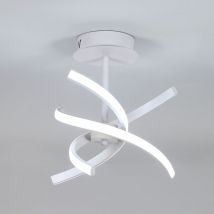 Comely - Plafón led de aluminio 26W, 2925LM, para salón, dormitorio, cocina, pasillo - Blanco, moderno, 6500K