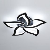 Comely - Plafón led en acrílico moderno de 48W en forma de pétalo de golondrina negra con 5 cabezas (de luz blanca)