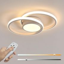 Plafón led Moderno para Salón, Luminaria de Techo para Cocina, Lámpara de Techo Redonda para Dormitorio y Salón, Diámetro 40cm - 40W - Blanco