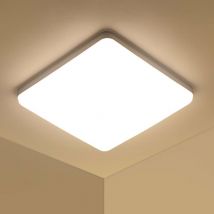 Plafoniera led Quadrata Bianca, 36W 3300LM 4000K per Bagno, Camera da Letto, Cucina e Corridoio - Comely