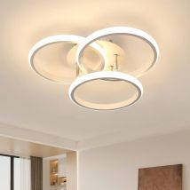 Plafoniera led Moderna, 40W 4500LM Rotonda, Lampada da Soffitto led in Alluminio, Luminaria da Soffitto Interna per Camera da Letto, Soggiorno,