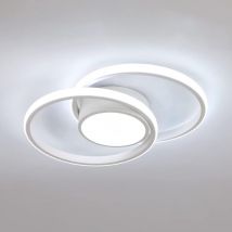 COMELY Plafoniera LED Moderna per Soggiorno, Luminaria da Soffitto per Cucina, Lampada da Soffitto Rotonda per Camera e Soggiorno, Diametro 40cm