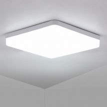 Comely - Carré -led -Deckenleuchte 36W 6500K Weiß kalte wasserdichte led -Decke IP40, moderne led -Deckenleuchte für Badezimmer, Schlafzimmer,