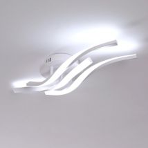 Comely - Plafonnier led Moderne 24W 2700LM - Luminaire Créatif pour Chambre, Salon, Salle de Bains, Couloir, Cuisine - Blanc Froid 6500K, Longueur