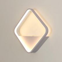 Comely - Square led Indoor Wall Light, 20W Modern White Wall Lamp, Acrylic Wall Light Fixture for Living Room, Bedroom, Hallway, Staircase, 3000K